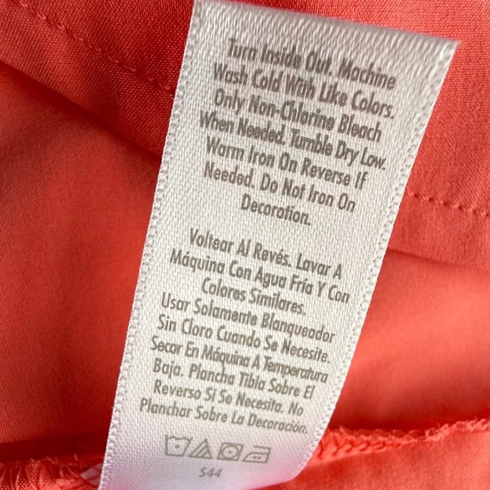 Limited‎ Too Girls Sporty Tennis Summer Dress L 12-14 Coral Biker Shorts Lined